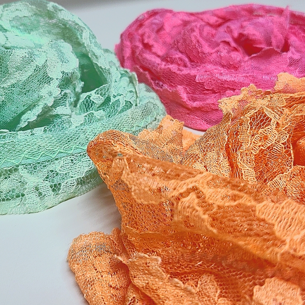 3 Scarves | Lace | Nright colors | Set of 3